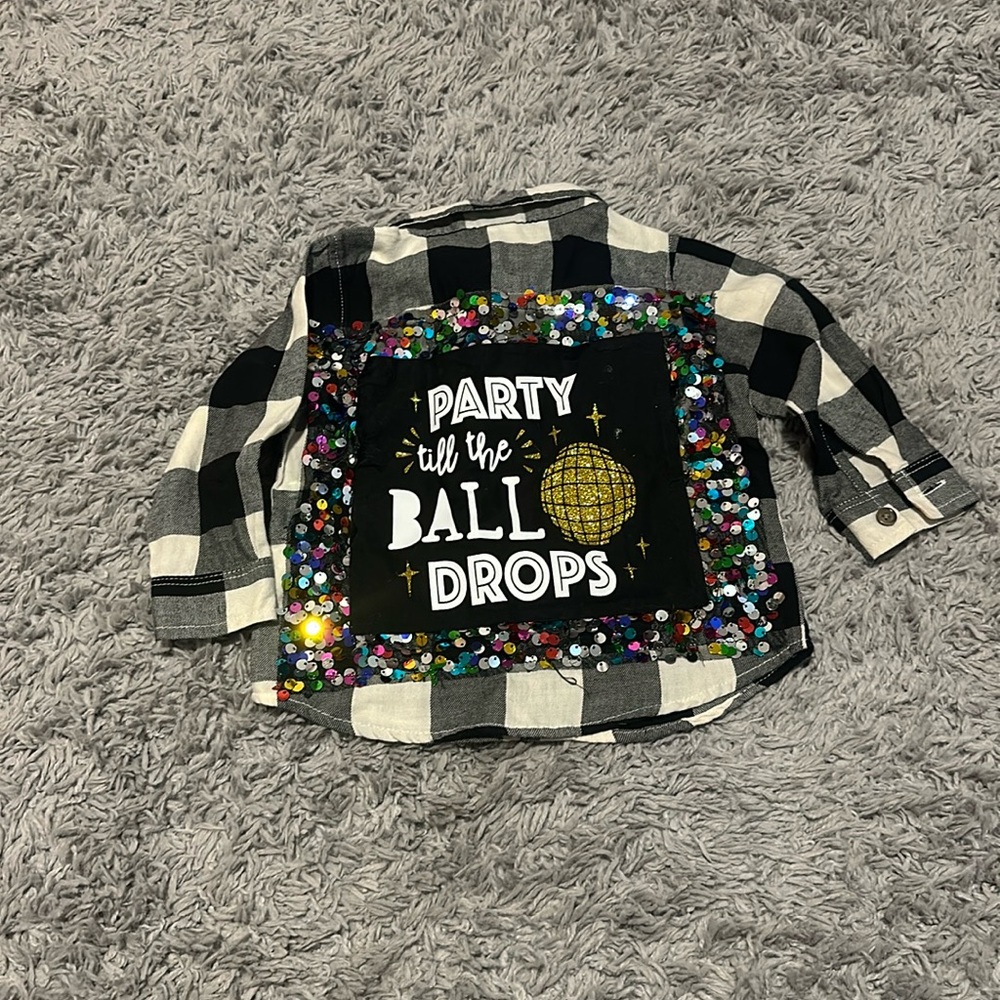Custom New Years Shirt 12/18 months
